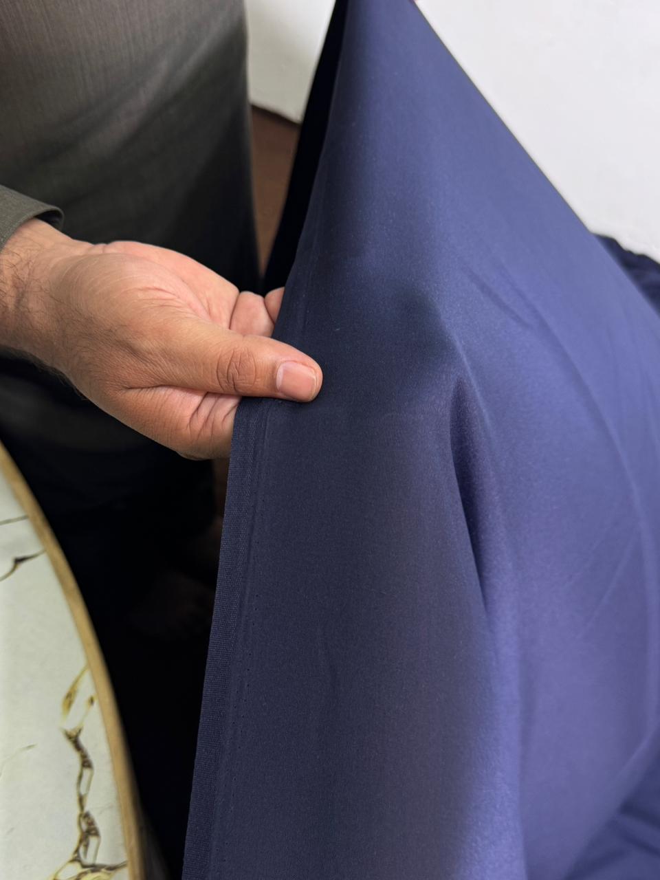 Luxury Navy Blue Italian Boski – Best of BinZain Fabrics