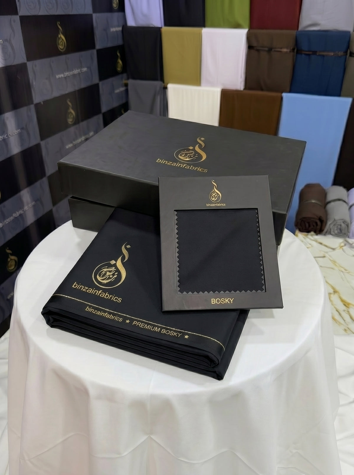 Luxury Jet Black Italian Boski – Best of BinZain Fabrics