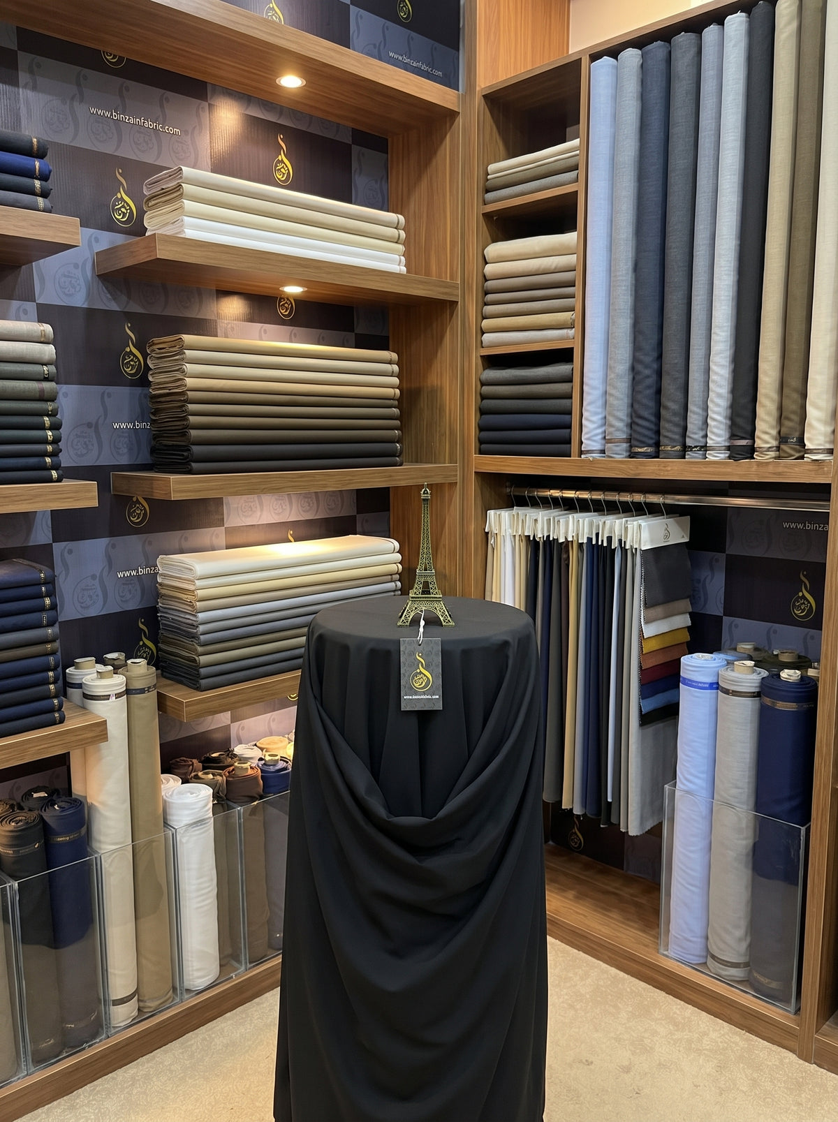 Luxury Jet Black Italian Boski – Best of BinZain Fabrics